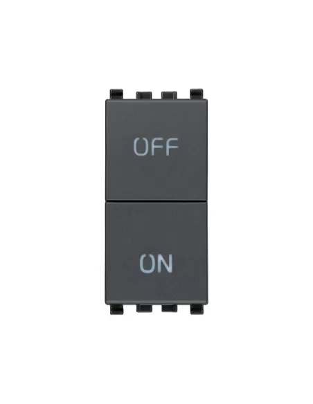 Vimar 20058 Dos pulsadores independientes No Nc 10A Gris